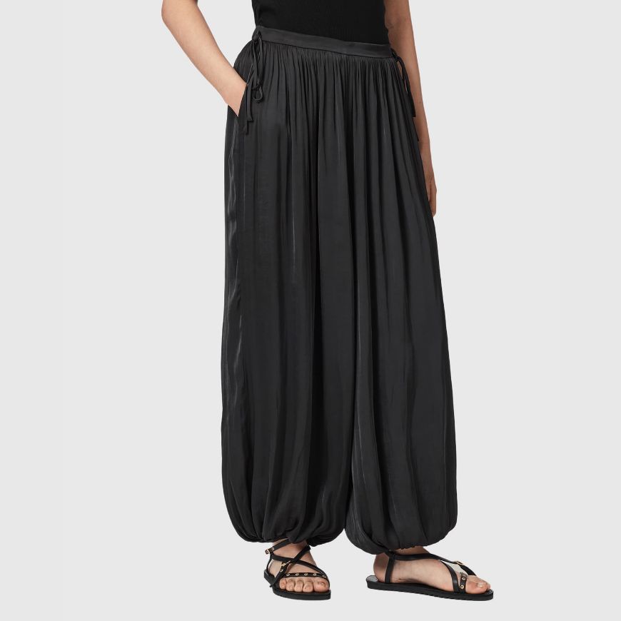 Picture of ALLSAINTS WOMEN'S ESHE TROUSERS BLACK