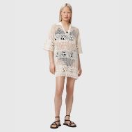 Picture of ALLSAINTS WOMEN'S KYRA MINI DRESS CHALK WHITE 4