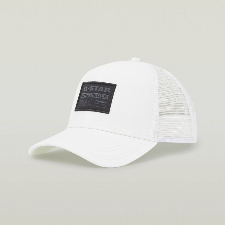 Picture of G-STAR MEN'S BASEBALL TRUCKER CAP IN ECRU