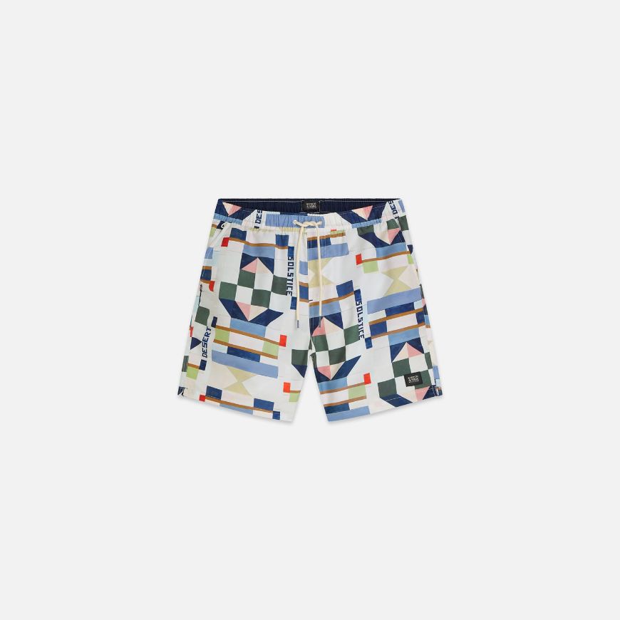 Picture of SCOTCH&SODA MEN'S PRINTED MID-LENGTH SWIM SHORTS IN MULTICOLOR