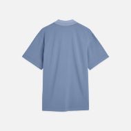 Picture of SCOTCH&SODA MEN'S 3 CROSSES PIQUE RELAXED-FIT GARMENT-DYED POLO IN BLUE 2