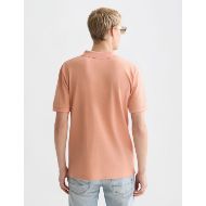 Picture of SCOTCH&SODA MEN'S MELANGE CHEST LOGO REGULAR FIT POLO IN CANYON CLAY 5