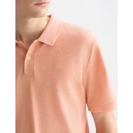 Picture of SCOTCH&SODA MEN'S MELANGE CHEST LOGO REGULAR FIT POLO IN CANYON CLAY 6
