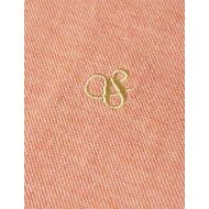 Picture of SCOTCH&SODA MEN'S MELANGE CHEST LOGO REGULAR FIT POLO IN CANYON CLAY 3