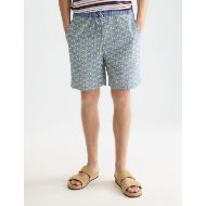 Снимка на SCOTCH&SODA МЪЖКИ БЕРМУДИ FAVE PRINTED LINEN RELAXED-FIT В СИНЬО 4