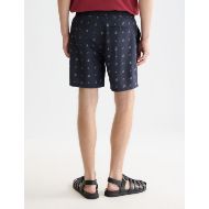 Picture of SCOTCH&SODA MEN'S MINI PRINT MID-LENGTH SWIM SHORTS IN NAVY 5