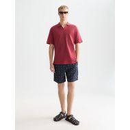 Picture of SCOTCH&SODA MEN'S MINI PRINT MID-LENGTH SWIM SHORTS IN NAVY 7