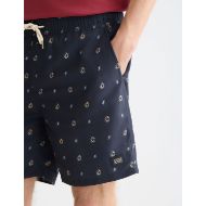 Picture of SCOTCH&SODA MEN'S MINI PRINT MID-LENGTH SWIM SHORTS IN NAVY 6