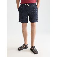 Picture of SCOTCH&SODA MEN'S MINI PRINT MID-LENGTH SWIM SHORTS IN NAVY 4