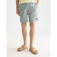 Picture of SCOTCH&SODA MEN'S PRINTED MID-LENGTH SWIM SHORTS IN MEDIUM BLUE 4