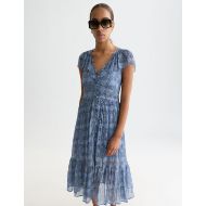 Снимка на SCOTCH&SODA ДАМСКА РОКЛЯ PRINTED CHIFFON MIDI DAY В СИНЬО 6