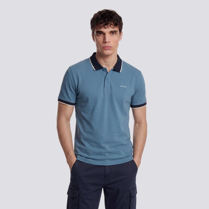 Снимка на GAS МЪЖКА БЛУЗА RALPH/S RIB STR. 1706 BLUE SHADOW