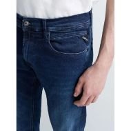 Picture of REPLAY MEN'S GROVER STRAIGHT FIT JEANS 11.5 OZ HYPERFLEX BLUE BLACK DENIM IN DARK BLUE 5