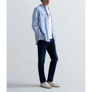 Picture of REPLAY MEN'S GROVER STRAIGHT FIT JEANS 11.5 OZ HYPERFLEX BLUE BLACK DENIM IN DARK BLUE 7