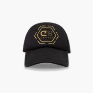 Picture of CRUYFF MEN'S C-LION TRUCKER CAP IN BLACK/GOLD 2