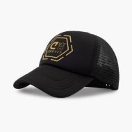 Picture of CRUYFF MEN'S C-LION TRUCKER CAP IN BLACK/GOLD 1