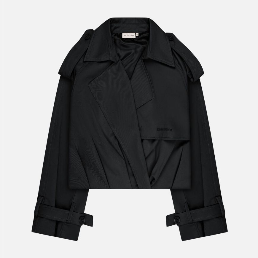 Picture of OTP WOMEN'S PLEATED TRENCH JACKET IN BLACK
