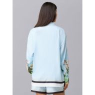 Picture of OTP WOMEN'S PARADISE SATIN SHIRT IN ZEN BLUE 3