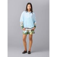 Picture of OTP WOMEN'S PARADISE SATIN SHIRT IN ZEN BLUE 4