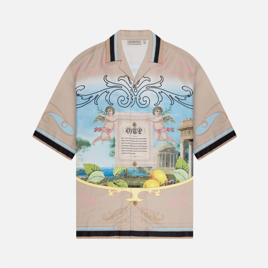 Picture of OTP MEN'S PARADISE SATIN SHIRT IN SAND