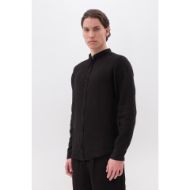 Picture of DIRTY LAUNDRY MEN'S MAO SHIRT IN BLACK 2