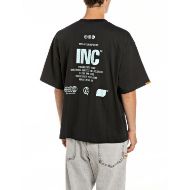 Picture of REPLAY INC. COTTON T-SHIRT IN BLACK 2