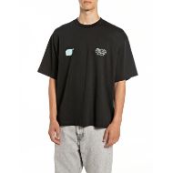 Picture of REPLAY INC. COTTON T-SHIRT IN BLACK 1