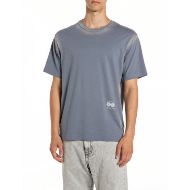 Picture of REPLAY INC. SPRAYED JERSEY T-SHIRT IN LAKE BLUE 1