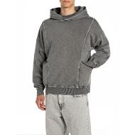 Picture of REPLAY INC. BRUSHED COTTON FLEECE PLUSH IN ACID BLACK 1