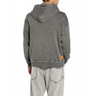 Picture of REPLAY INC. BRUSHED COTTON FLEECE PLUSH IN ACID BLACK 2