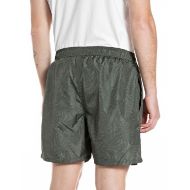 Picture of REPLAY MEN'S SWIMMING TRUNKS RECYCLED FABRIC IN MILITARY/DK GREEN 2