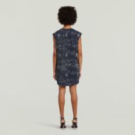 Picture of G-STAR WOMEN'S AOP T DRESS IN SALUTE WAVE SPRAY 2