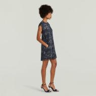 Picture of G-STAR WOMEN'S AOP T DRESS IN SALUTE WAVE SPRAY 4