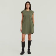 Picture of G-STAR WOMEN'S WASHED T DRESS IN SHADOW OLIVE GD 4
