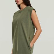 Picture of G-STAR WOMEN'S WASHED T DRESS IN SHADOW OLIVE GD 3
