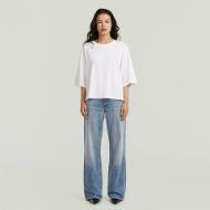 Picture of G-STAR WOMEN'S MODERN BASIC RELAXED 3\4 SLEEVE TOP IN WHITE 4
