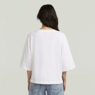 Picture of G-STAR WOMEN'S MODERN BASIC RELAXED 3\4 SLEEVE TOP IN WHITE 2