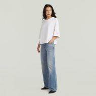 Picture of G-STAR WOMEN'S MODERN BASIC RELAXED 3\4 SLEEVE TOP IN WHITE 5