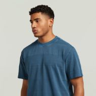 Снимка на G-STAR МЪЖКА БЛУЗА WASHED JACQUARD T-SHIRT RANK BLUE GD 3