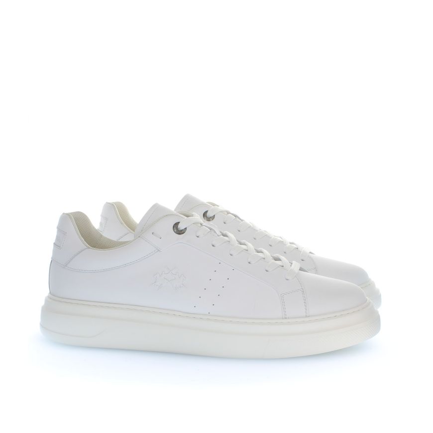 Picture of LA MARTINA MEN'S LEATHER SNEAKERS WHITE