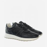 Picture of LA MARTINA MEN'S LEATHER SNEAKERS WITH BLOCK SOLE BRIM BLACK 2
