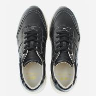 Picture of LA MARTINA MEN'S LEATHER SNEAKERS WITH BLOCK SOLE BRIM BLACK 3