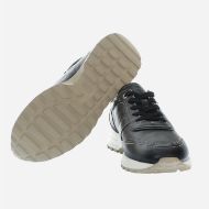 Picture of LA MARTINA MEN'S LEATHER SNEAKERS WITH BLOCK SOLE BRIM BLACK 5