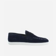 Picture of LA MARTINA MEN'S SUEDE LOAFERS WITH EVA SOLE VELVET BLUE 1