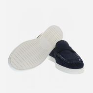 Picture of LA MARTINA MEN'S SUEDE LOAFERS WITH EVA SOLE VELVET BLUE 5