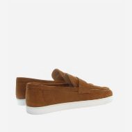 Picture of LA MARTINA MEN'S SUEDE LOAFERS WITH EVA SOLE COGNAC 4
