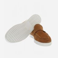 Picture of LA MARTINA MEN'S SUEDE LOAFERS WITH EVA SOLE COGNAC 5