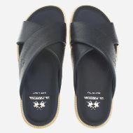 Picture of LA MARTINA MEN'S NAPPA LEATHER SLIDES M'S ZEPHYR BLACK 3