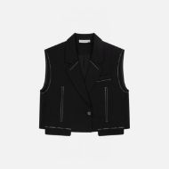 Picture of OTP WOMEN'S SHIA SMART SLEEVELESS BLAZER IN BLACK 1