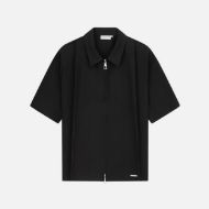 Picture of OTP MEN'S PLEATED MARAIS SHIRT IN BLACK 1